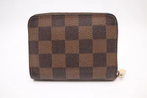 Louis Vuitton Compact Wallet in Damier Ebene Canvas