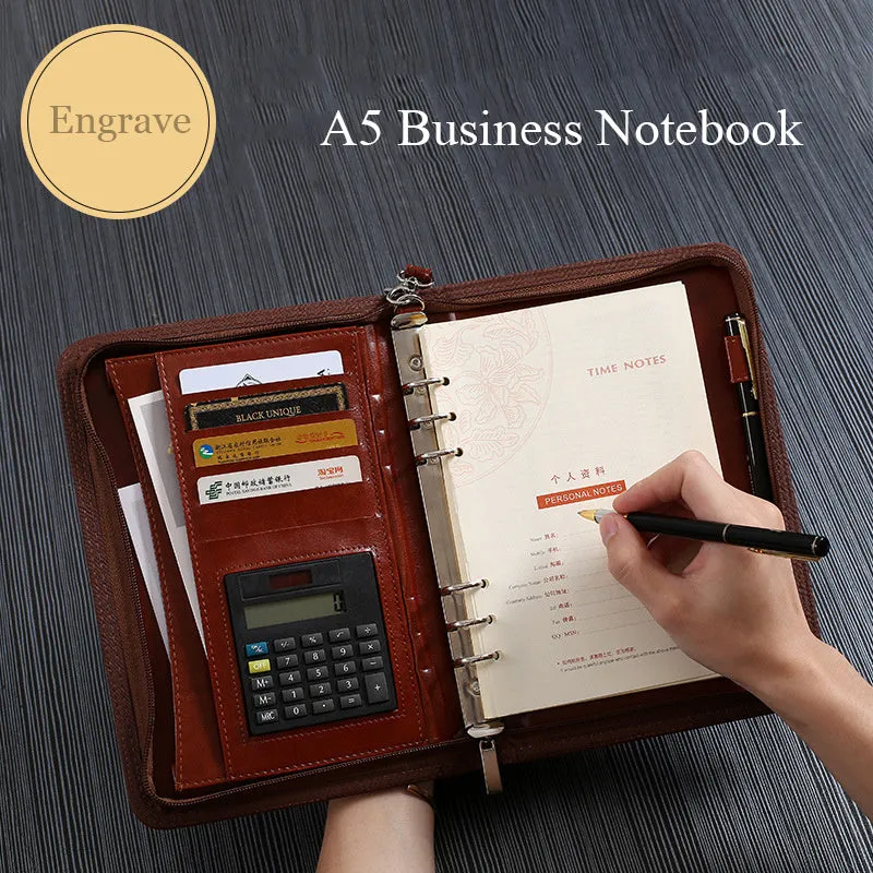 Manager Folder Creative Zipper Bag Office
