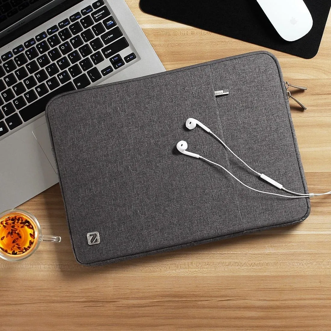 NIDOO Laptop Sleeve 13 11.6 inch Tablet Computer Bag Carrying Case for 13" Surface Pro 10 9 8 7 X/ 13" 12.9" iPad Pro M4 M2/ Dell XPS 13/13" MacBook Pro Air/ 13.3" Lenovo ThinkPad Z13 HP Samsung,Grey
