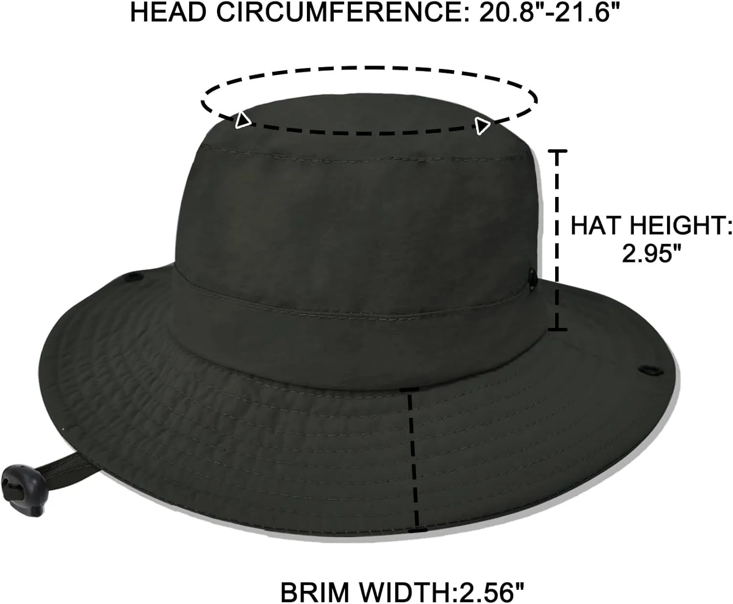 Outdoor Kids Sun Hat UPF 50  Quick Dry Foldable Bucket Hat Lightweight Adjustable Fishing Safari Hat for Girls and Boys