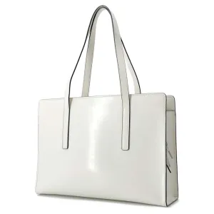 PRADA Handbag 1995 Re Edition White 1BA350 BrushedLeather Size Medium