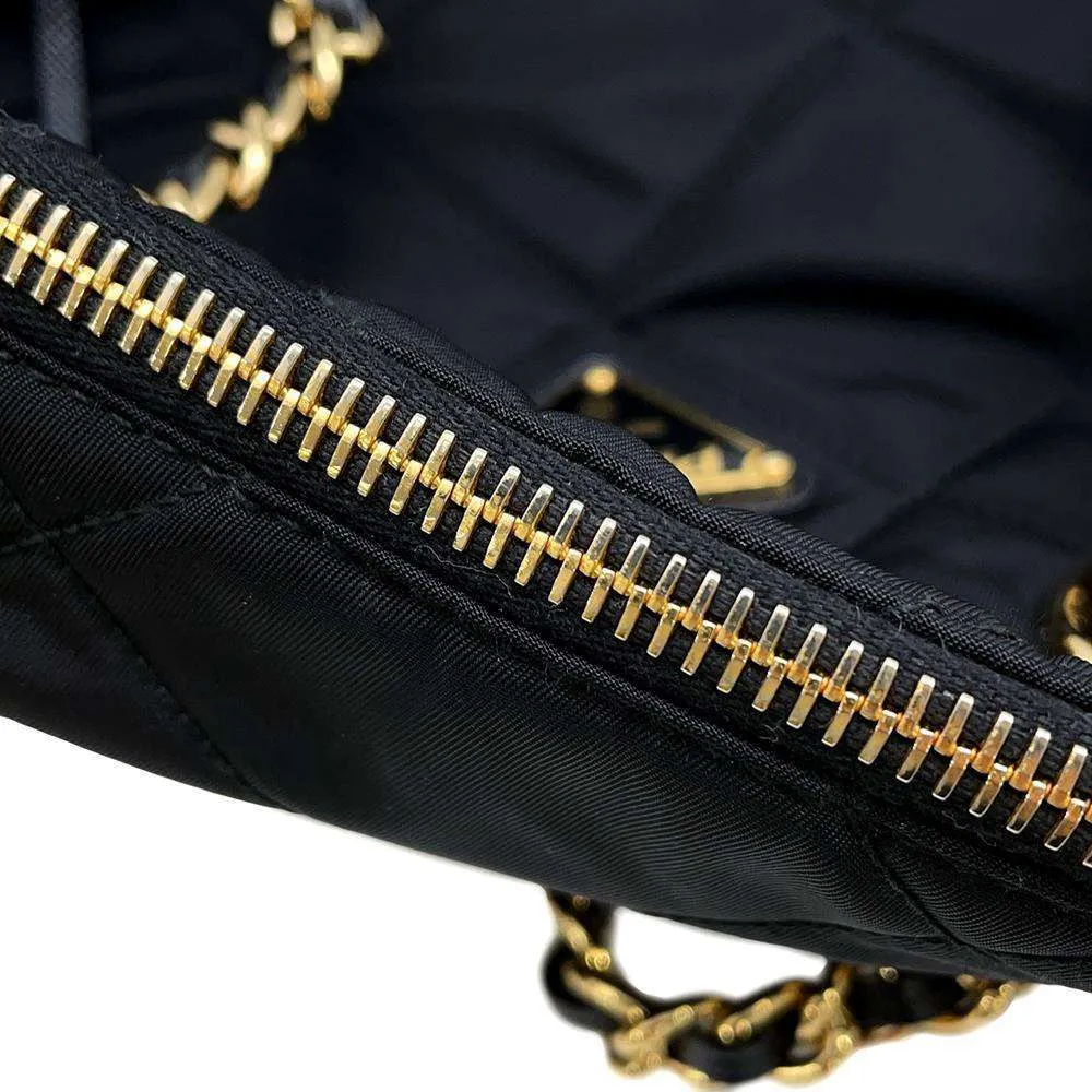 PRADA Re-Edition 1995 ChainSmallTote Bag Black 1BG468 Nylon