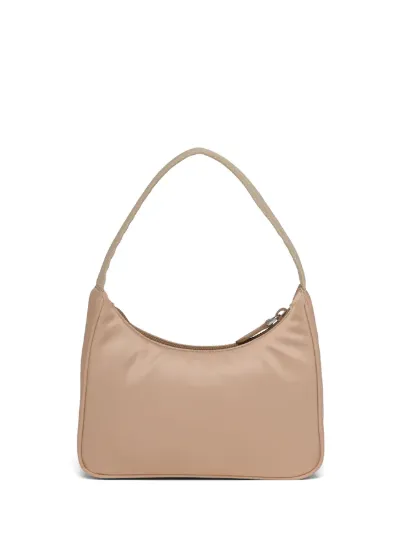 Prada Re-edition 2005 Nylon Shoulder Bag Beige