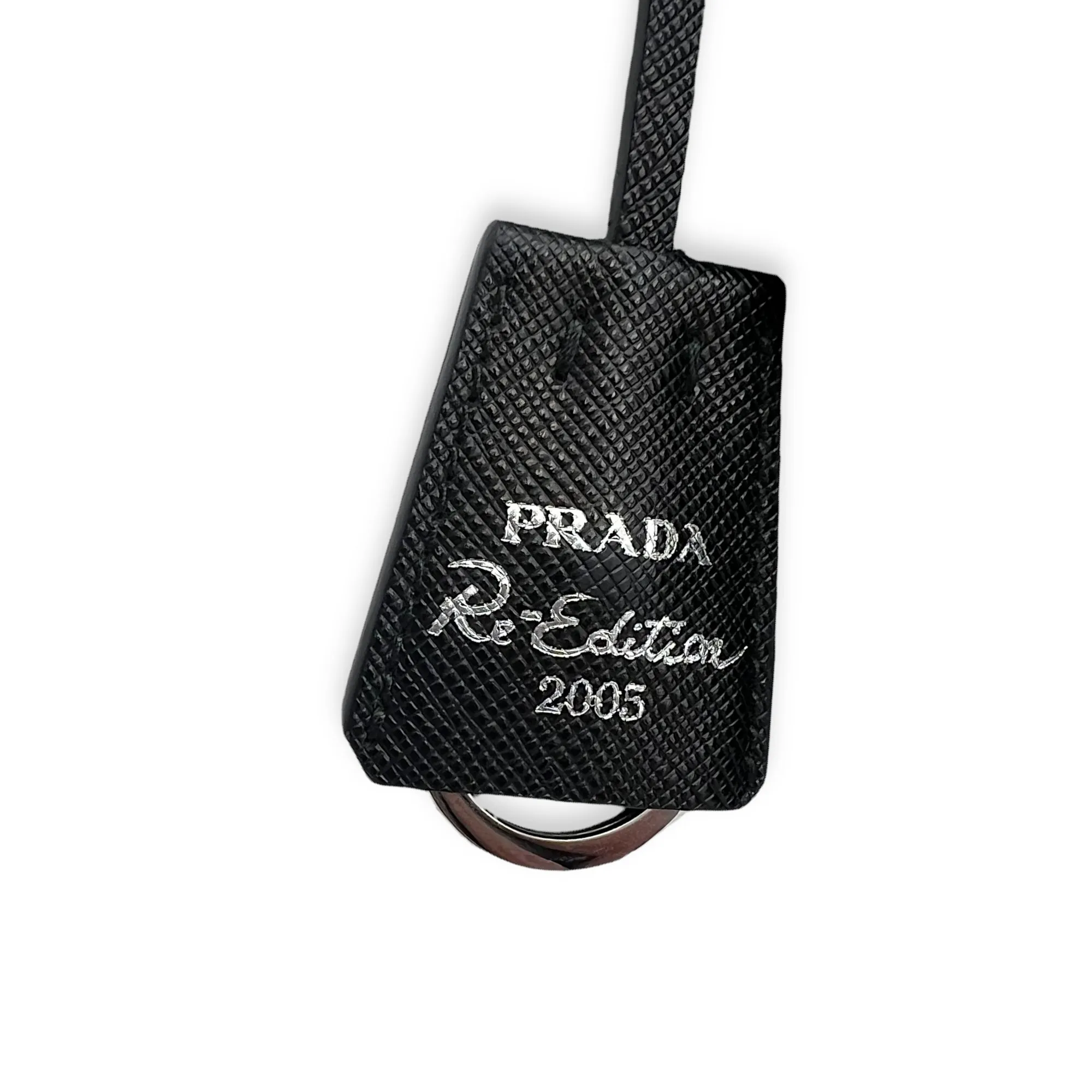 Re-Edition 2000 Shoulder Bag Black in Re-Nylon, Silver hardware