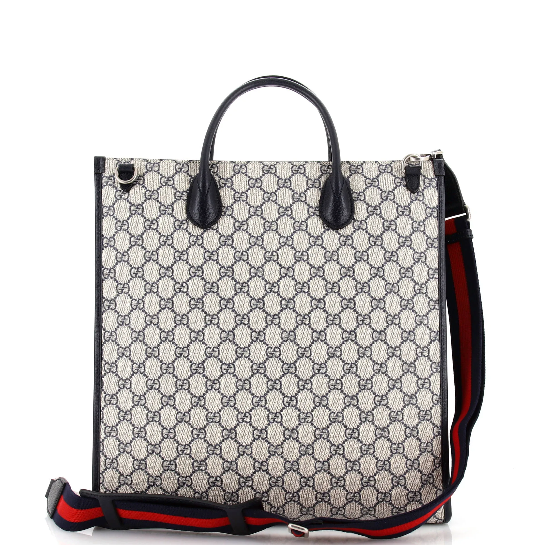 Structured Top Handle Open Tote GG Coated Canvas Medium