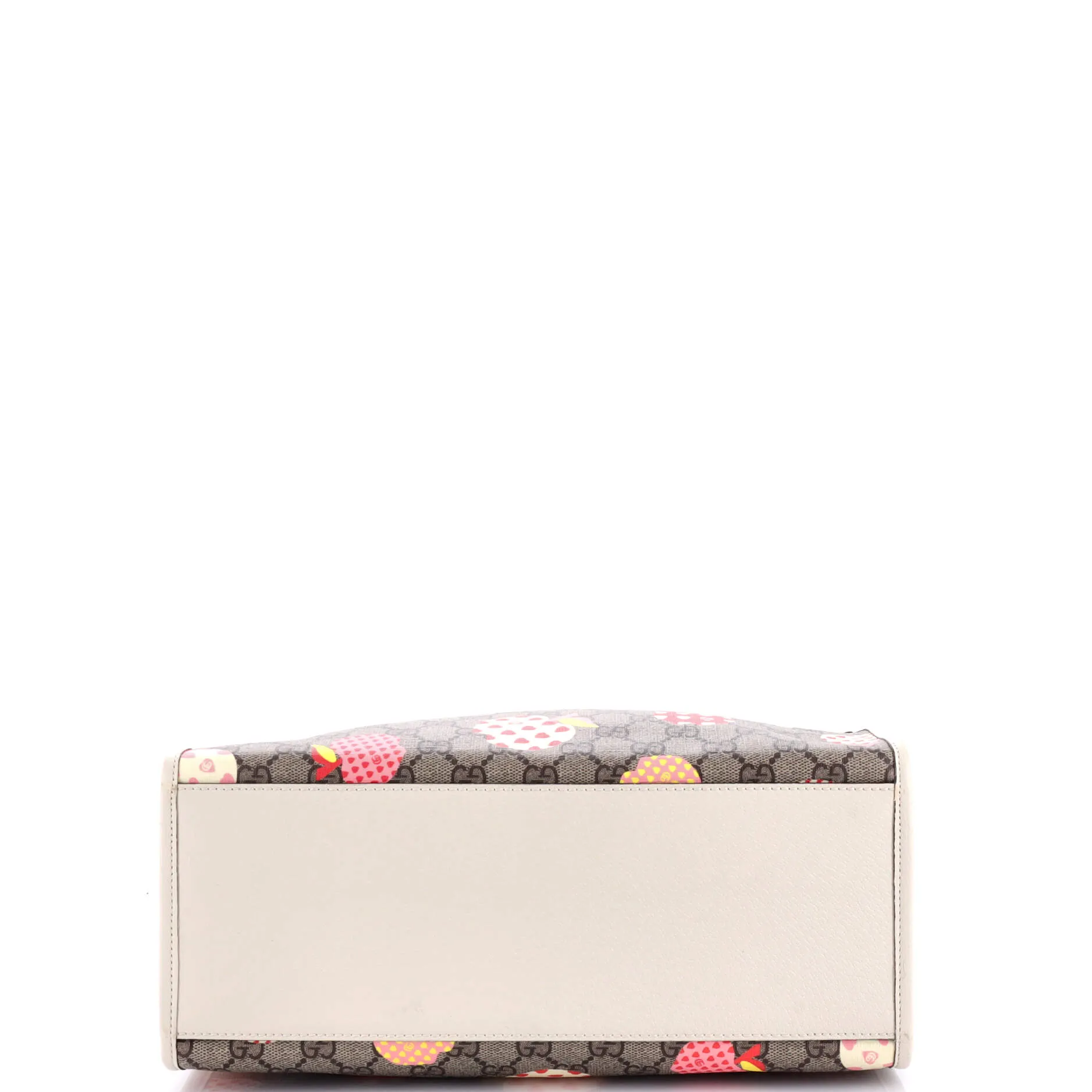 Structured Top Handle Open Tote Printed GG Coated Canvas Small