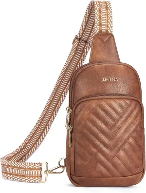 Telena Large Sling Bag Crossbody Bags for Women Fanny Packs Cross Body with Adjustable Strap