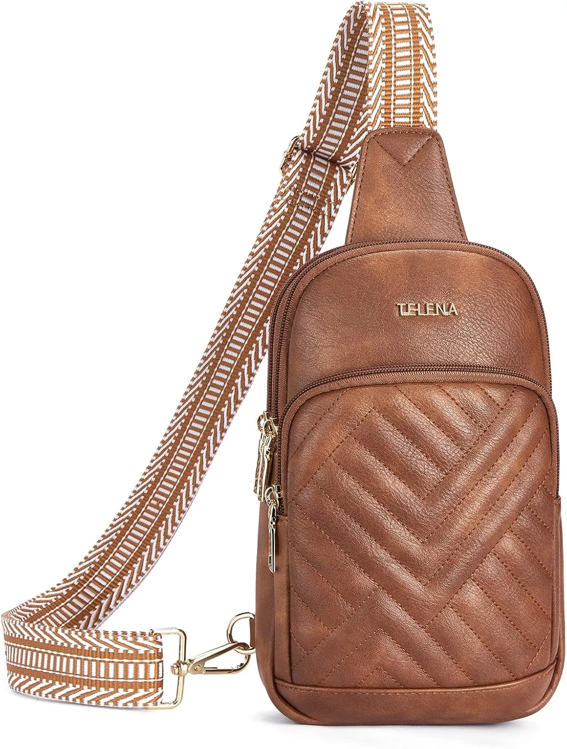 Telena Large Sling Bag Crossbody Bags for Women Fanny Packs Cross Body with Adjustable Strap