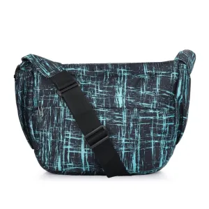THE CLOWNFISH Crossbody Sling Bag - Adjustable Strap, Stylish Design | Casual Printed | 7.4L | Green