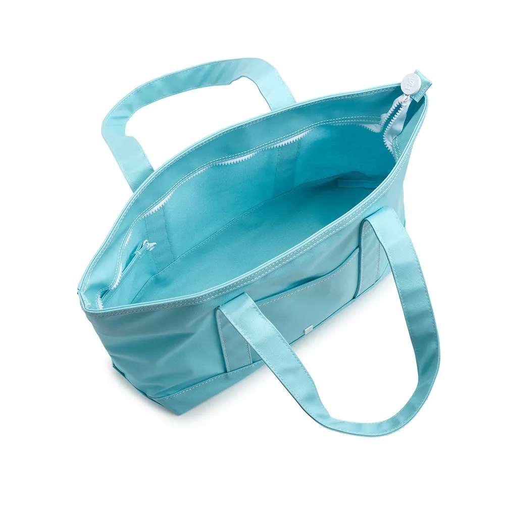 Tote Bag - Coated Canvas Medium Tote - Blue Bell