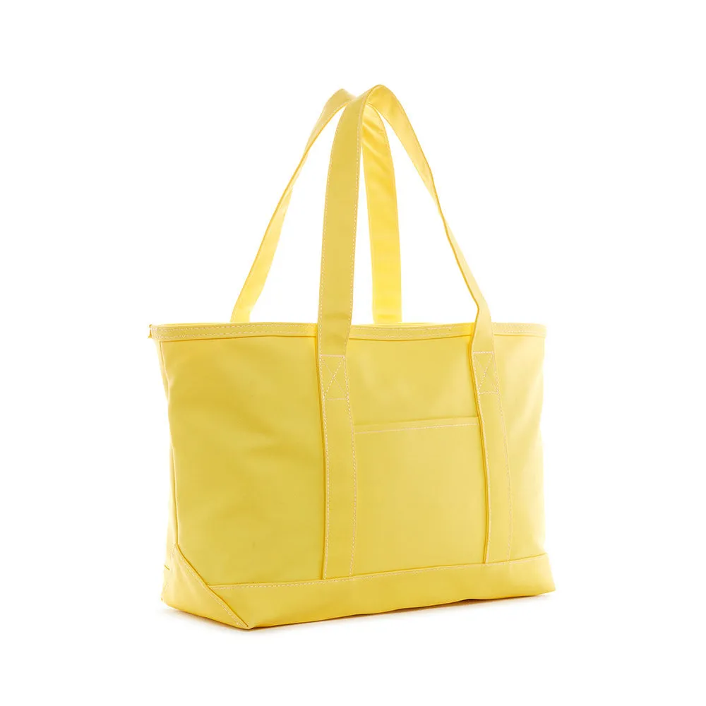 Tote Bag - Coated Canvas Medium Tote - Daffodil Yellow