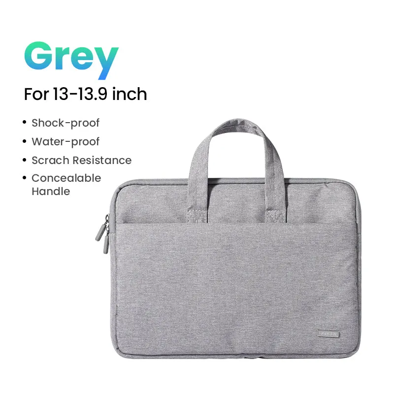 UGREEN Portable Laptop Sleeve Bag Waterproof Case with Three Layers Padded Foam Interior for 13-13.9"/14-14.9″/15-15.9" Computer, Tablet (Gray) | 20448, 30325, 50337