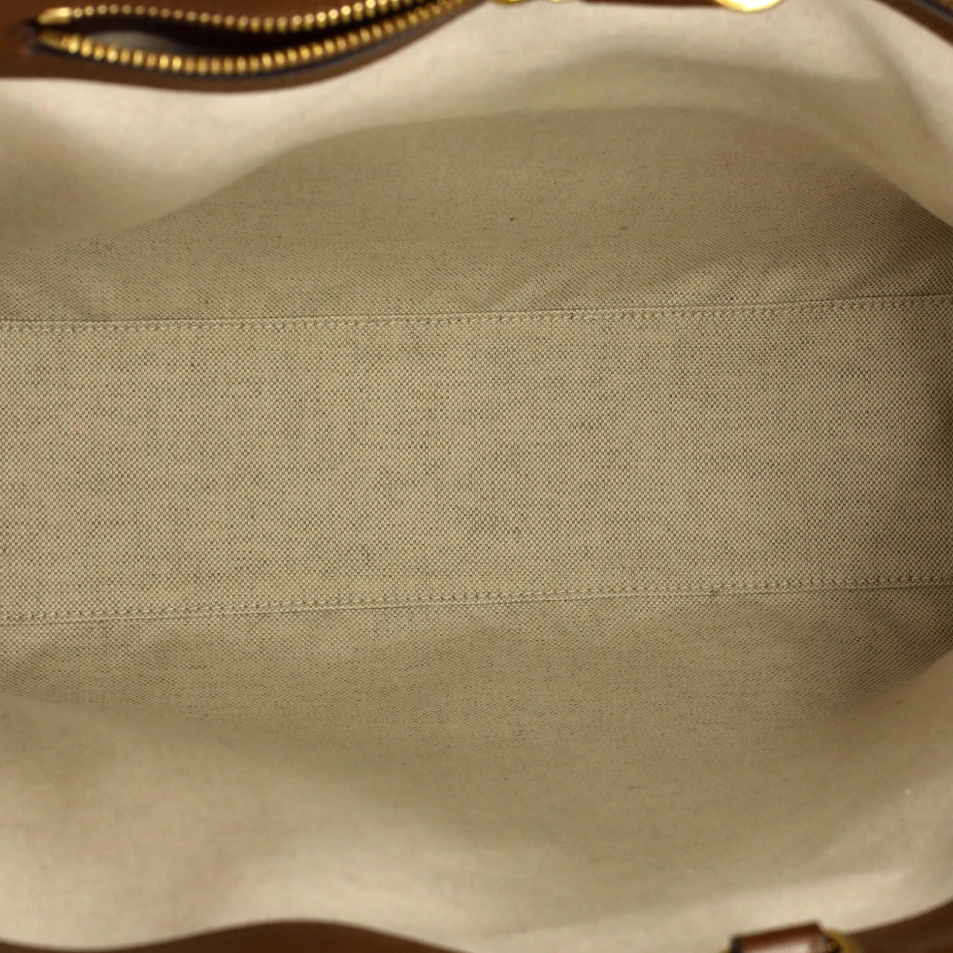 Vertical Structured Top Handle Open Tote GG Coated Canvas Medium