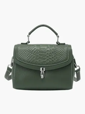 Victoria | Croc-Embossed Bag