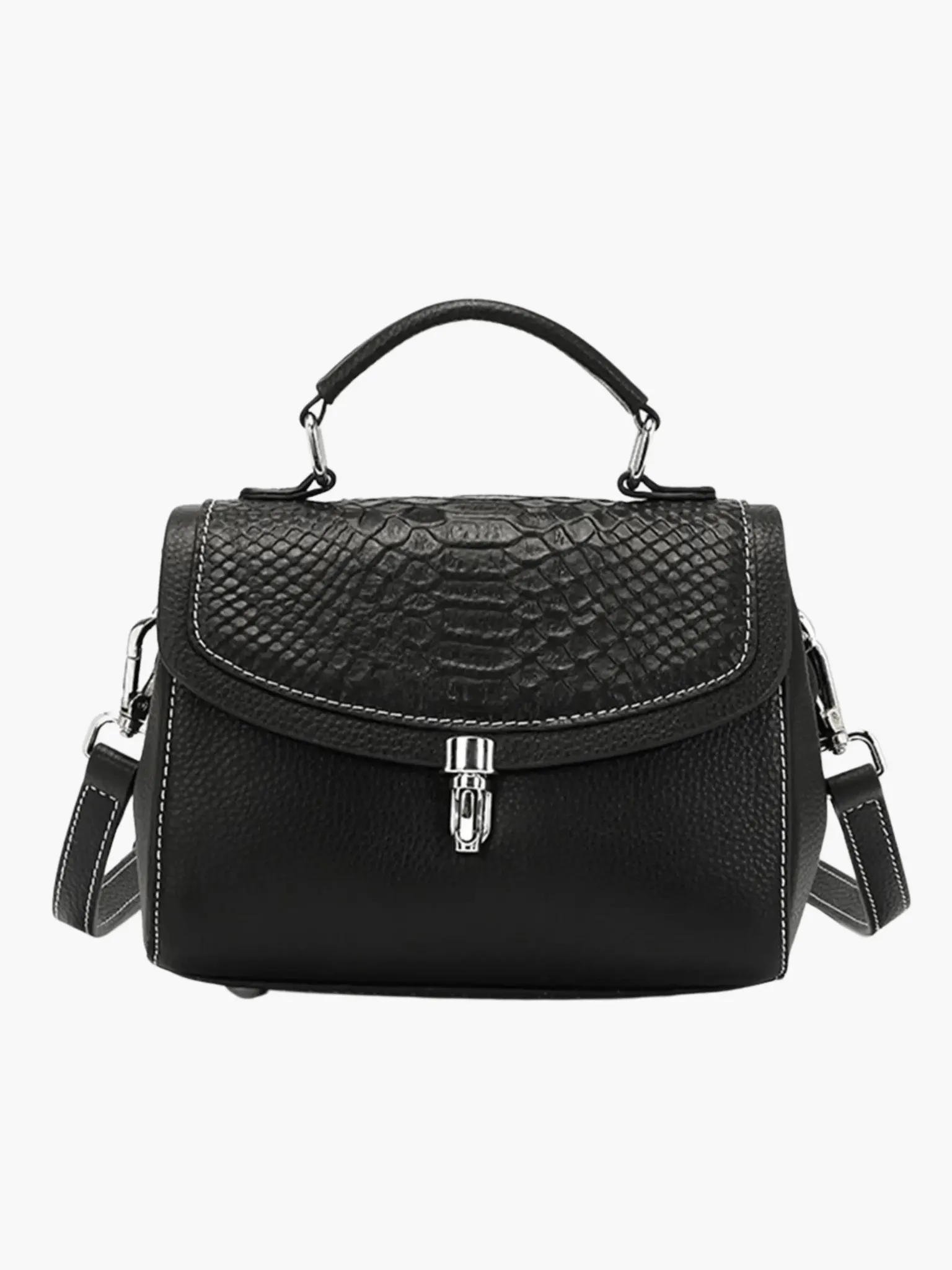 Victoria | Croc-Embossed Bag