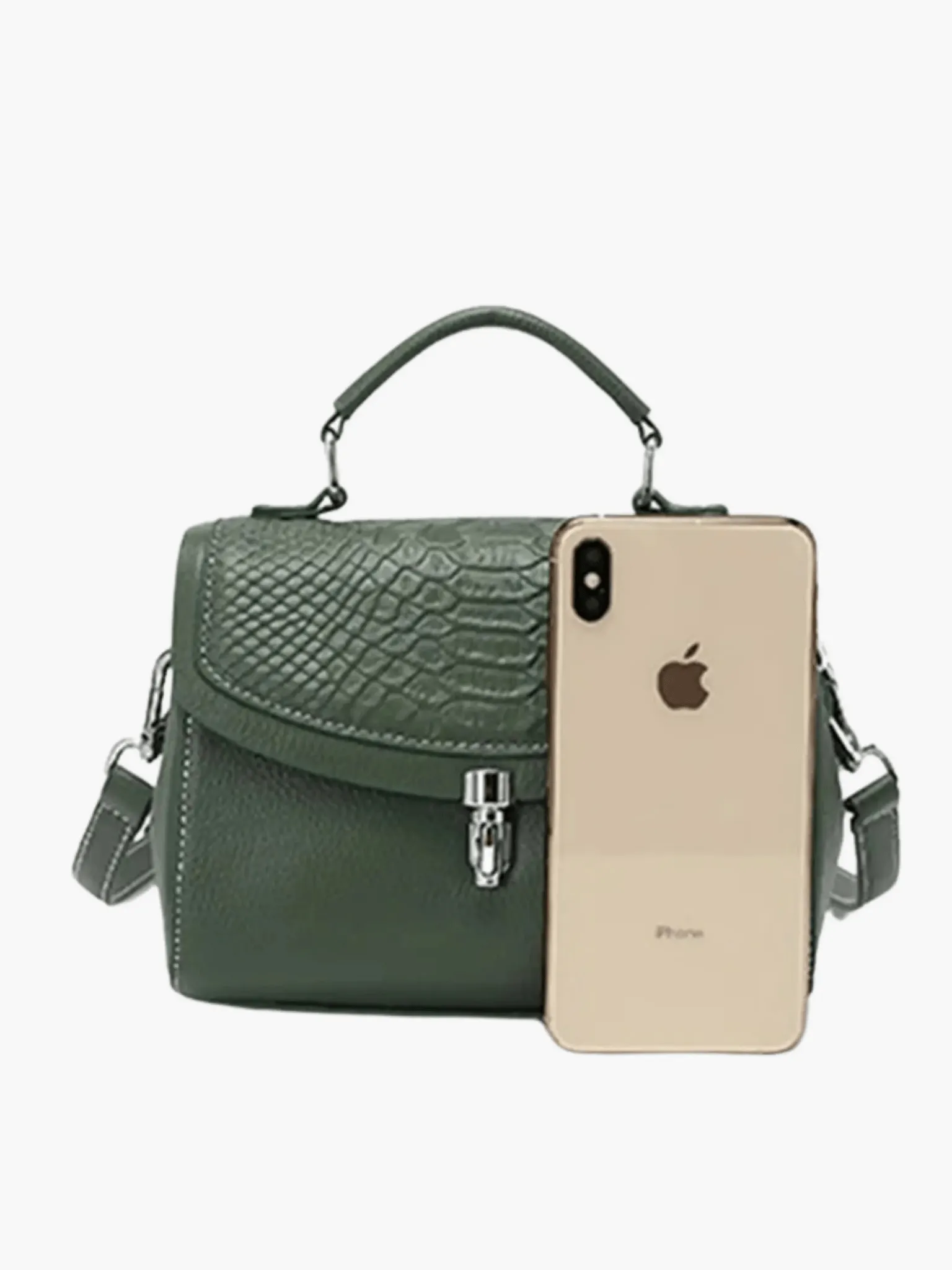 Victoria | Croc-Embossed Bag