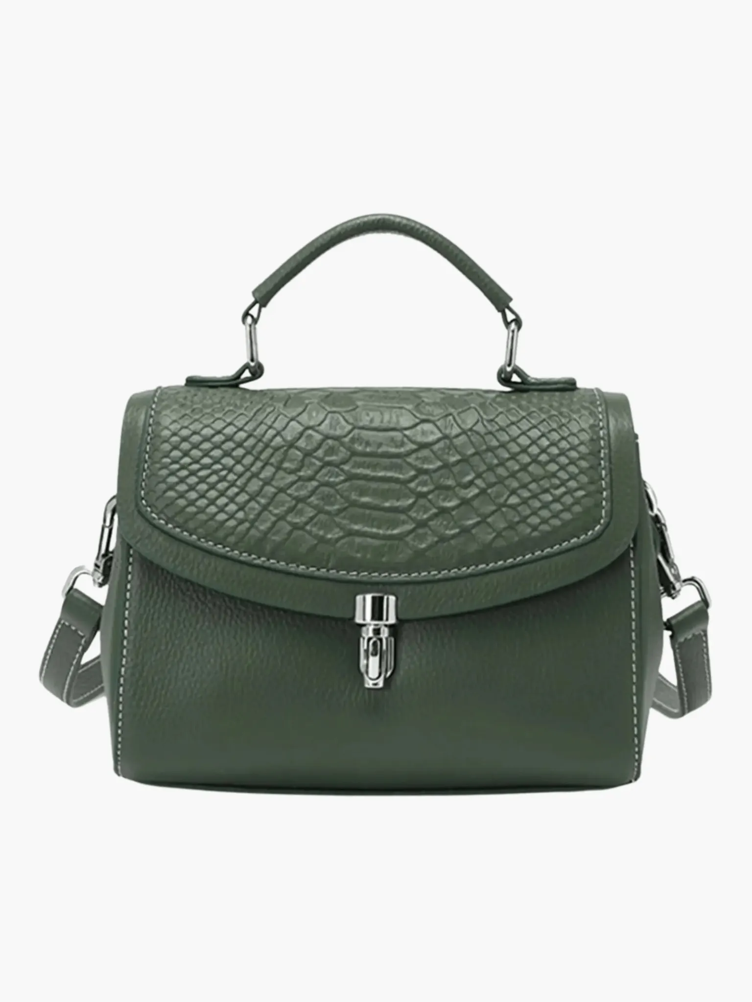 Victoria | Croc-Embossed Bag