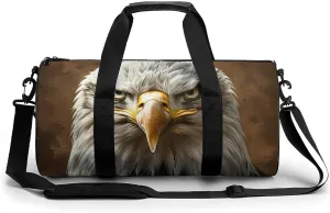 Vintage Eagle Gym Bag for Men Women Duffle Bags Travel Tote