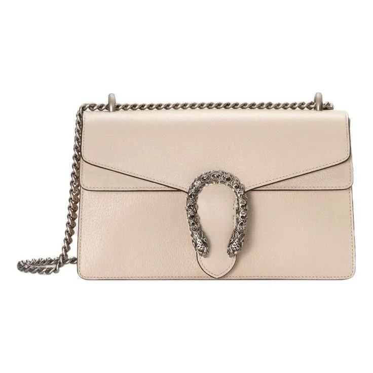 (WMNS) GUCCI Dionysus Series Single Shoulder Bag Small Beige