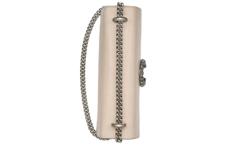 (WMNS) GUCCI Dionysus Series Single Shoulder Bag Small Beige