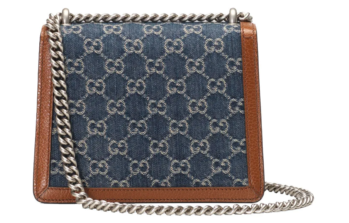 (WMNS) GUCCI Dionysus Single Shoulder Bag Mini Blue/Brown