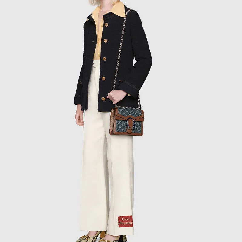(WMNS) GUCCI Dionysus Single Shoulder Bag Mini Blue/Brown