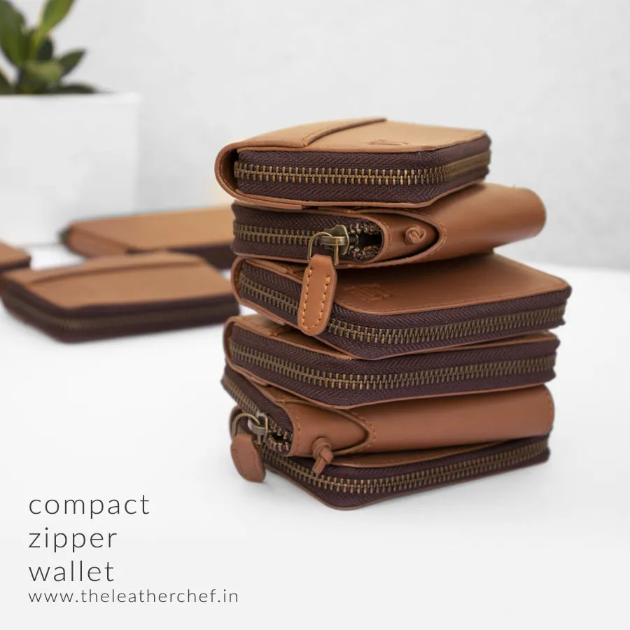 Zipper Set (Compact Zipper Wallet - Tan   MOD Phone Wallet - Tan)