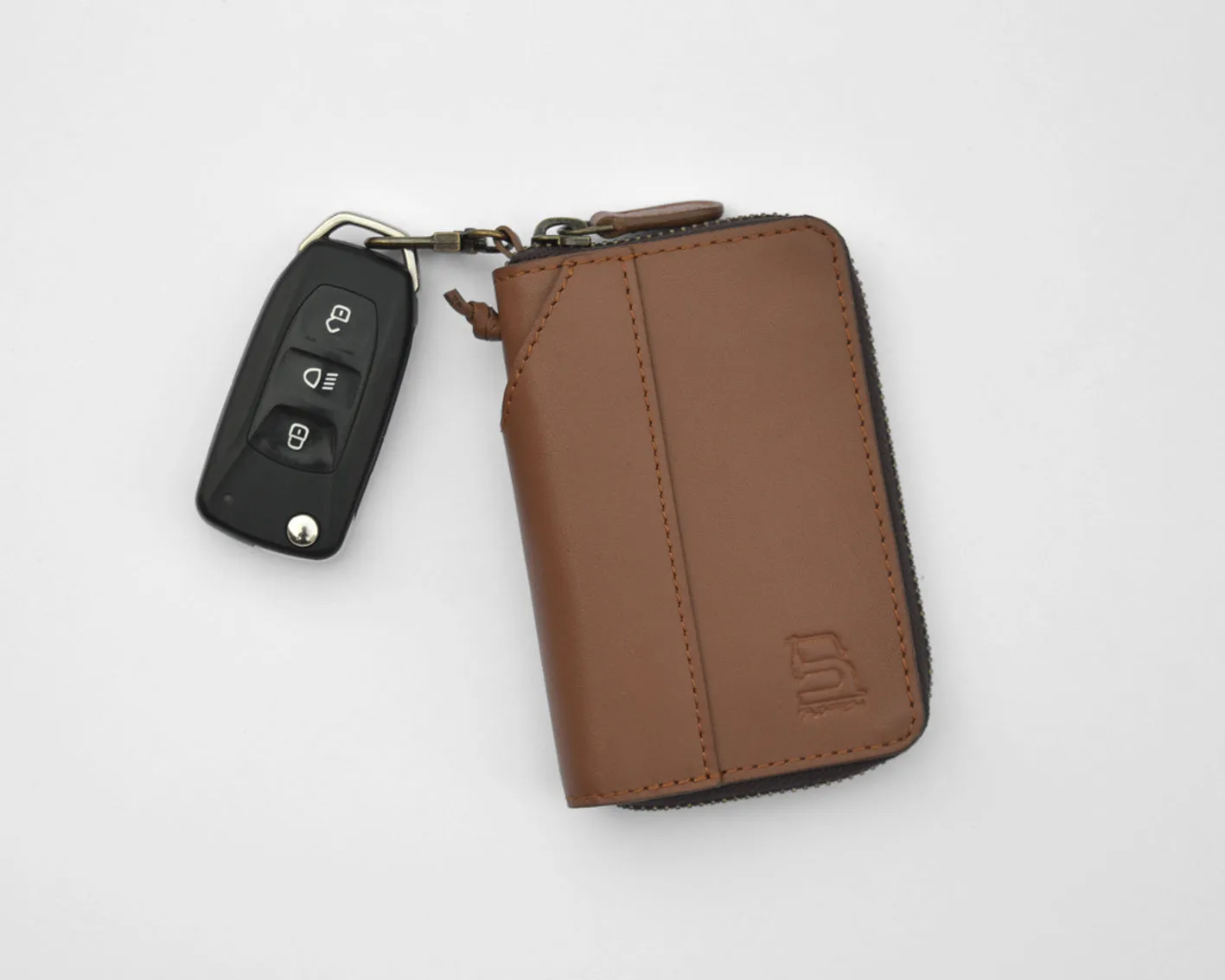 Zipper Set (Compact Zipper Wallet - Tan   MOD Phone Wallet - Tan)